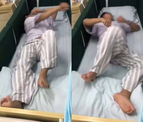 돌발성 운동유발 이상운동증 때문에 몸이 뒤틀리고 팔을 과하게 움직이는 환자 모습​/사진=JAMA Network