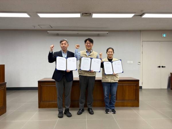 ▲여수MBC와 전국언론노동조합 방송작가지부 단체협약식. 사진=방송작가지부