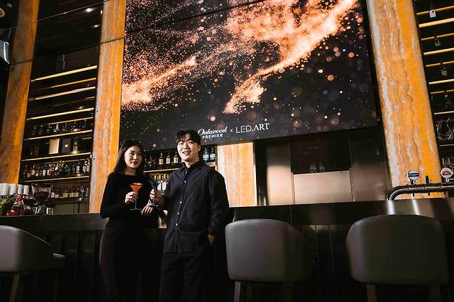 오크우드 프리미어 인천 '파노라믹 65'의 '미디어 아트' *재판매 및 DB 금지