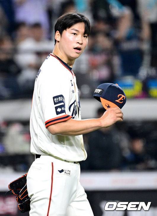 [OSEN=최규한 기자] 한화 엄상백. 2025.04.18 / dreamer@osen.co.kr