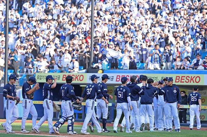 두산 베어스 선수단. /사진=두산 베어스 제공