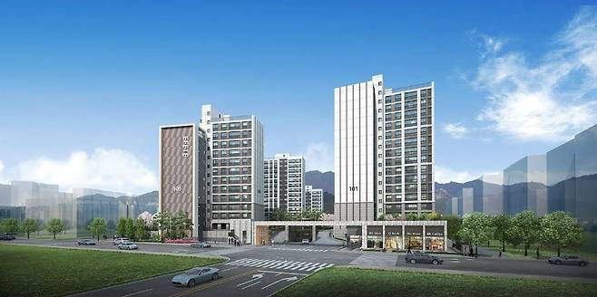 울산시 울주군에 위치한 ‘태화강 에피트’ 투시도. /HL디앤아이한라 제공