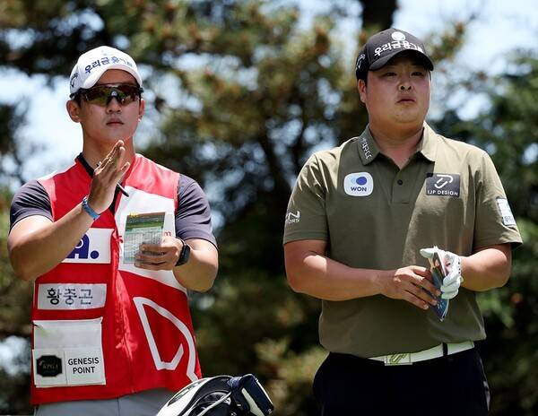 2025년 한국프로골프(KPGA) 투어 SK텔레콤 오픈에 출전한 황중곤 프로가 1라운드에서 경기하는 모습이다. 사진제공=KPGA