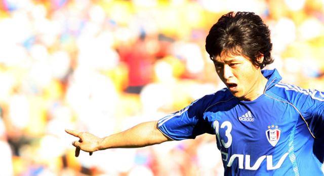 2007년 수원에서 뛴 이관우. 연합뉴스