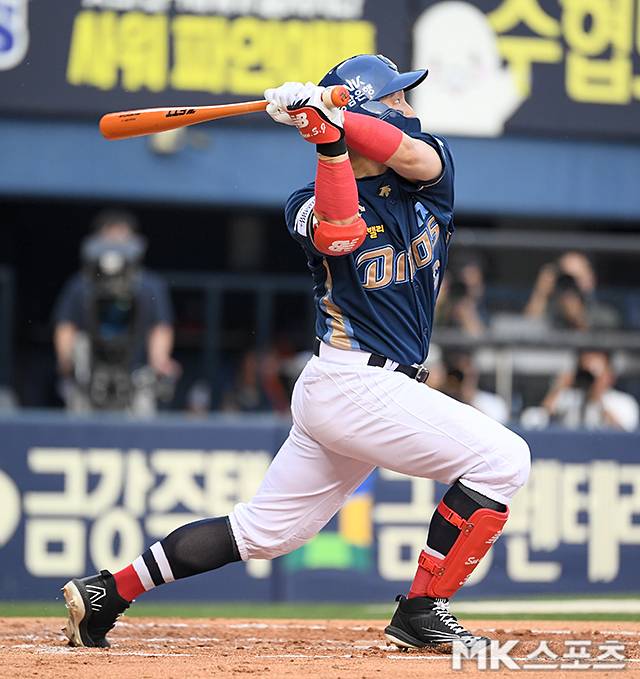 NC 타선을 이끌고 있는 손아섭. 사진=천정환 기자