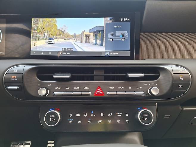 신형 팰리세이드 하이브리드 센터페시아 [김성우 기자]