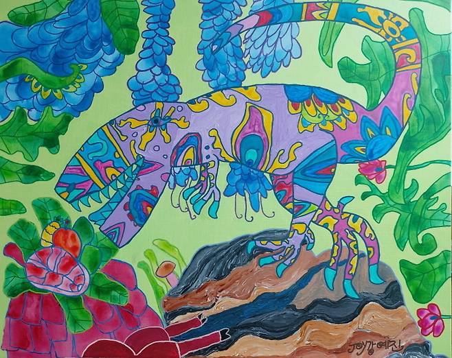 아트림 소속 강예진 작가의 작품 '티샤의 만찬', 캔버스에 아크릴, 2024년.[사진 | 아트림 제공]