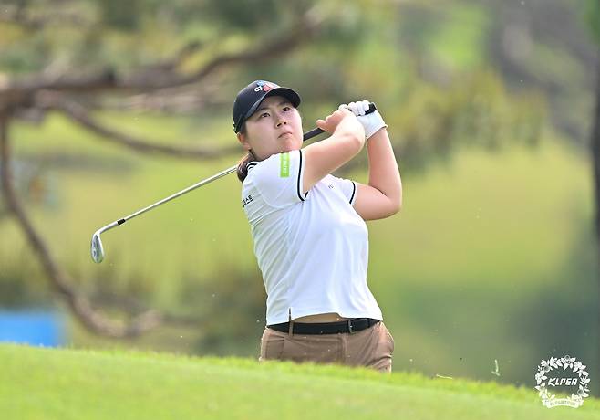 홍정민의 아이언샷. [KLPGA 제공. 재판매 및 DB 금지]