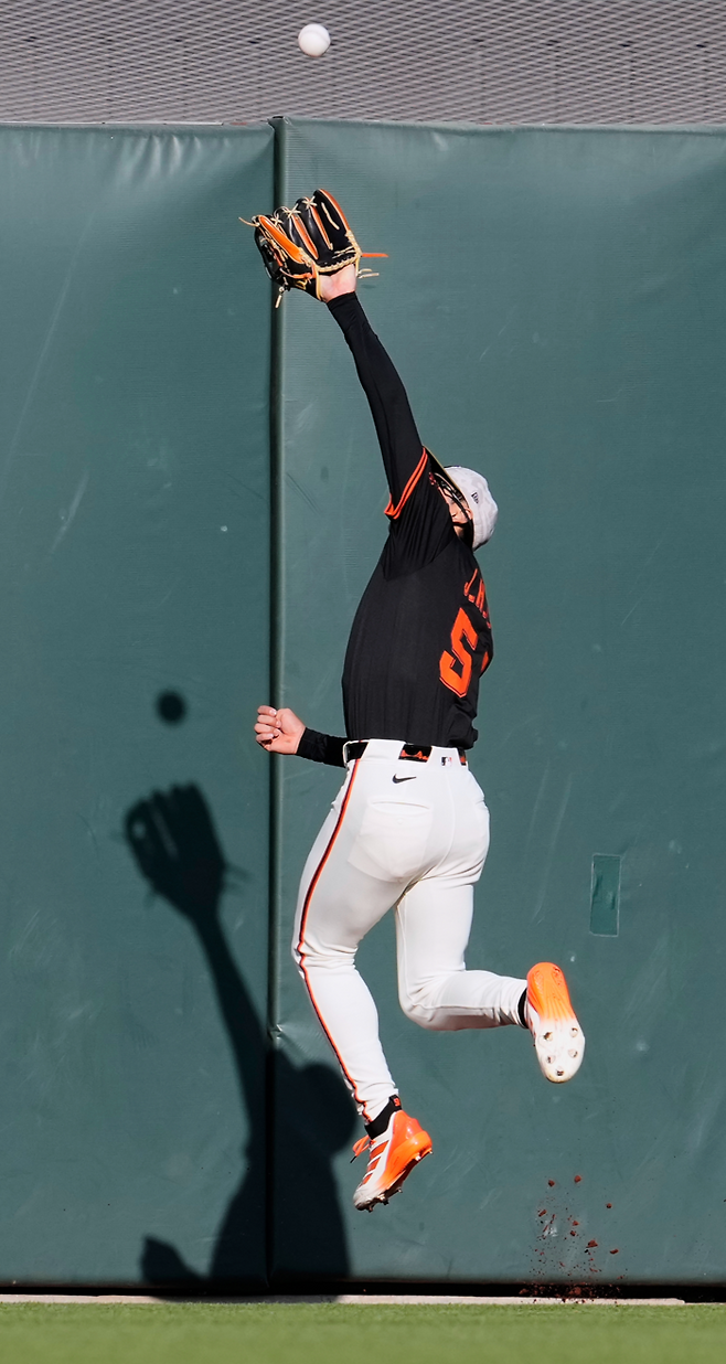 호수비 하는 이정후. AP연합뉴스