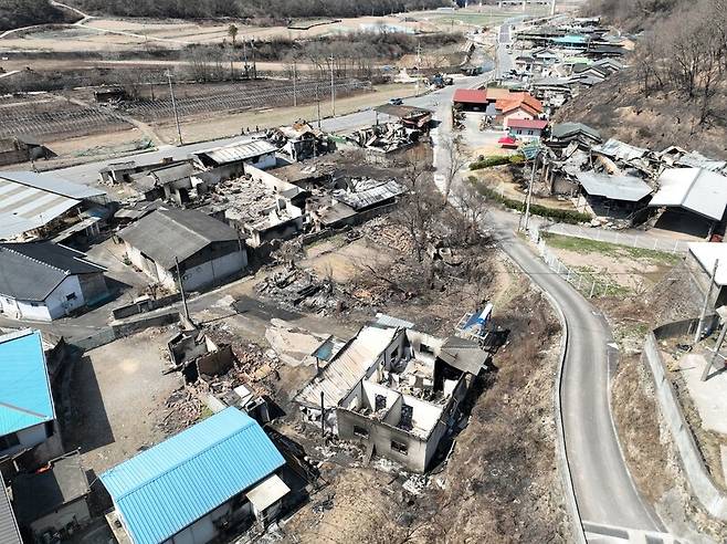 경북 의성 상화2리 주택 피해 현장. 기후위기기록단