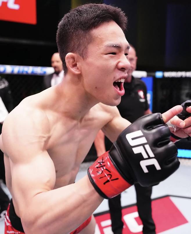 UFC 2연승을 거둔 박현성. 사진=UFC SNS