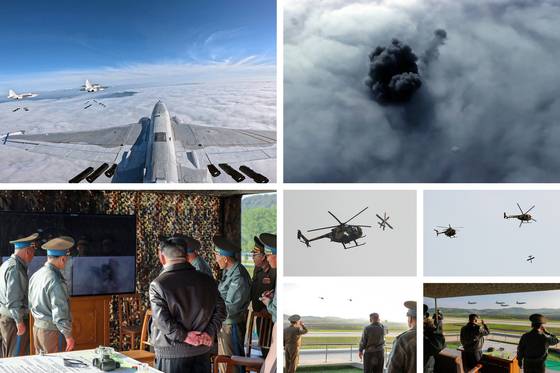 북한 노동당 기관지 노동신문은 17일 ″경애하는 김정은동지께서 5월 15일 조선인민군 근위 제1공군사단 관하 비행연대를 방문하시고 공군비행대들의 반항공전투 및 공습훈련을 지도했다″고 보도했다. 뉴스1