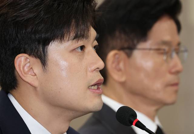 ▲ 국민의힘 김용태 비상대책위원장이 지난 17일 광주 서구 김대중컨벤션센터에서 열린 현장 선거대책위원회 회의에서 발언하고 있다. 연합뉴스