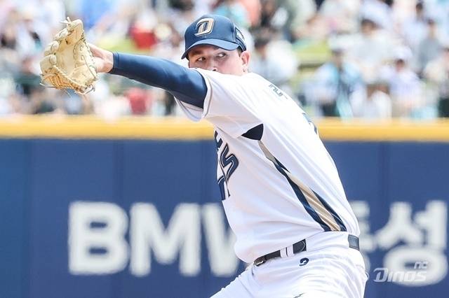 18일 울산 키움전에서 아쉽게 노히트노런을 놓친 NC 라일리. 사진=NC 제공