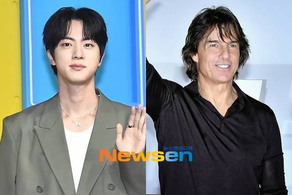 왼쪽부터 진, 톰 크루즈/뉴스엔DB