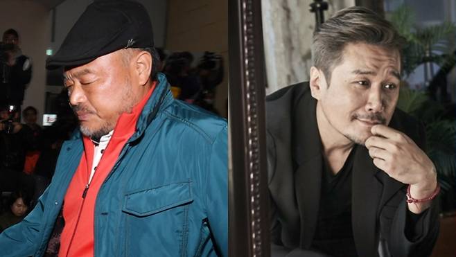 가수 김흥국과 JK김동욱. 황진환 기자, JK김동욱 SNS 캡처