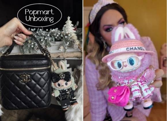 인스타그램 사용자들이 선보인 ‘럭셔리 라부부’. 트위드 정장에 미니 샤넬백까지 완벽하게 착용한 라부부 인형들이 명품 샤넬 가방에 매달려 새로운 패션 아이콘으로 떠오르고 있다. 인스타그램 캡처