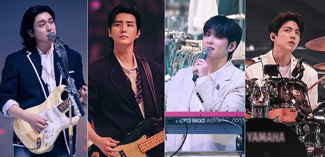 밴드 데이식스의 세 번째 월드투어 ‘포에버 영 피날레 인 서울’ 공연. JYP엔터테인먼트