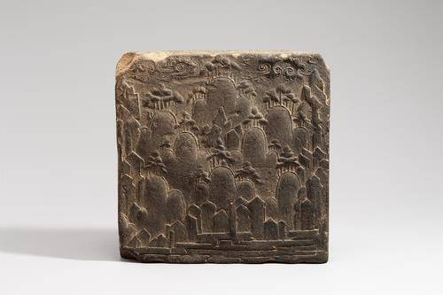 산수 무늬 벽돌 [연합뉴스 자료사진]