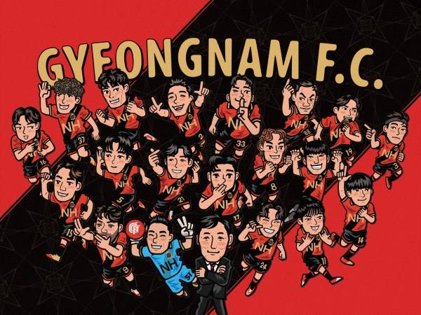 경남FC 선수 등을 친근하게 담아낸 아트워크. /경남FC