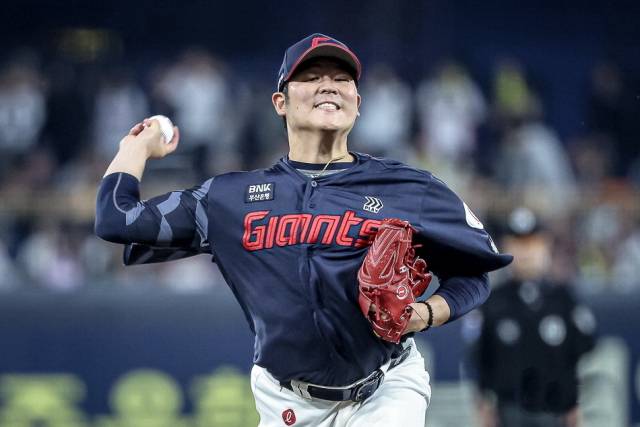 롯데 자이언츠 한현희가 지난 14일 KIA 타이거즈전에서 호투하고 있다. 롯데 자이언츠 제공