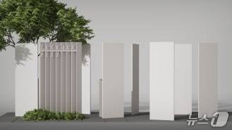 서울시가 발표한 '서울형 흡연부스 디자인' 개방형. (서울시 제공)