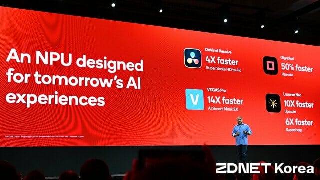 스냅드래곤 내장 NPU를 활용하는 응용프로그램들. (사진=지디넷코리아)