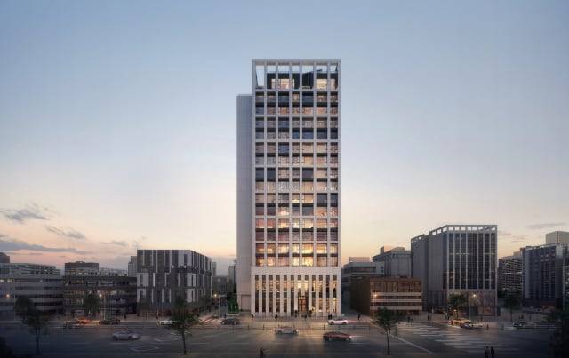 서울 강남구 논현동 243-31·32 하이엔드 오피스텔 ‘상지카일룸M’ 예상 조감도. /상지건설 제공