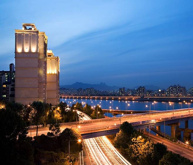 상지건설의 프리미엄 고급 주택 브랜드 상지 카일룸 적용 사진. /상지건설 홈페이지