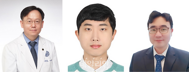 (왼쪽부터)강훈철 연세대 세브란스 어린이병원 교수·김지훈 학생, 나도균 중앙대  교수. ⓒ한국보건산업진흥원