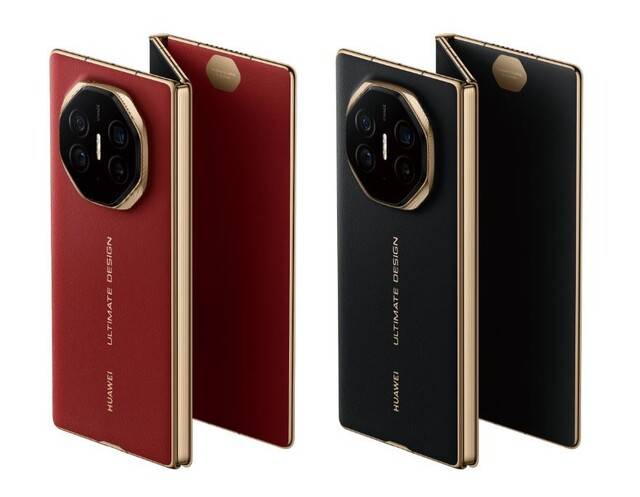 두 번 접을 수 있는 화웨이 스마트폰 ‘메이트 XT’. 화웨이 제공