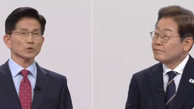 김문수 후보(왼쪽), 이재명 후보.