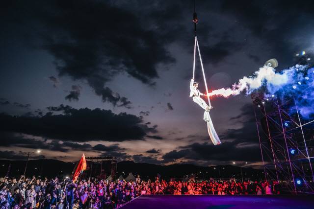 ▲ 춘천마임축제 ‘불의 도시’ 도깨비 난장 모습.