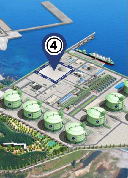 ▲ 삼척 호산 일반산단의 동해・삼척 수소 저장운송 클러스터 구축사업 조감도. 도 제공