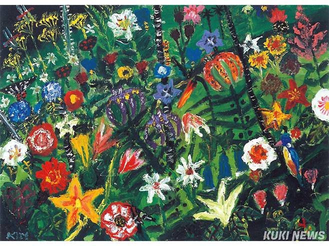 김종학, 꽃 잔치, 2003, 캔버스에 유채, 53x73cm, 갤러리 현대