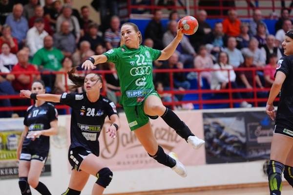 사진 2024-25 K&H 여자 핸드볼 리그 25라운드 교리 아우디와 알바 페헤르바르의 경기 모습, 사진 출처=교리 아우디