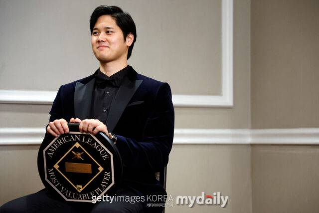 지난 시즌, 통산 세 번째 MVP를 수상한 오타니 쇼헤이. /게티이미지코리아