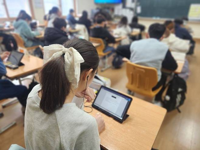 [광주=뉴시스] 맞춤형 학업성취도 자율평가 모습. (자료사진 = 광주교육청 제공). 2025.03.04. photo@newsis.com    *재판매 및 DB 금지