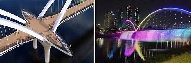 태화강 십리대밭교 보행환경디자인사업 조감도 가안. 울산시 제공