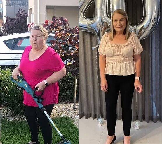 폐경 이후 체중이 108kg까지 쪘던 60대 호주 여성이 1년 만에 42kg 감량에 성공한 사연이 공개됐다. [사진=SNS]