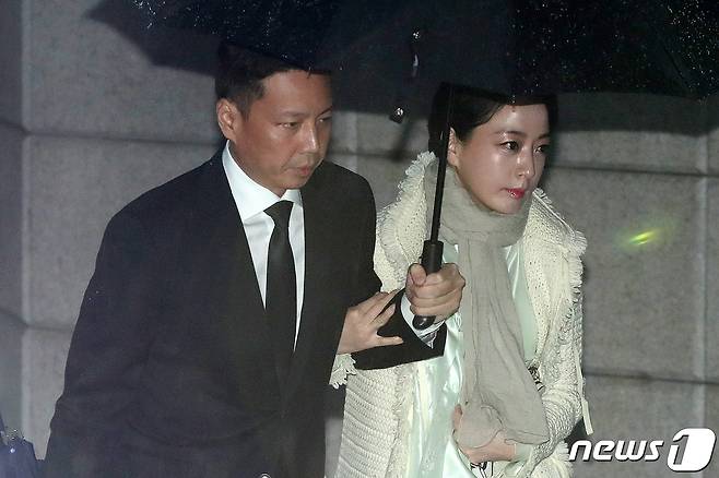 정대선 전 에이치앤아이엔씨 사장과 노현정 전 아나운서 부부./뉴스1 ⓒ News1 민경석 기자