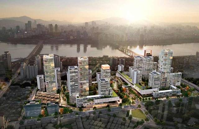 한강과 인접한 광진구 곳곳에서 정비사업이 추진이 한창이다. 사진은 자양4동 A구역 조감도다. /서울시