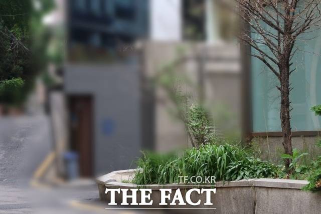 20일 오전 <더팩트> 취재진이 방문한 서울 강남구 청담동 모 주점 모습. 이곳은 더불어민주당이 제기한 지귀연 서울중앙지법 부장판사의 룸살롱 접대 의혹 장소로 지목됐다. /이상빈 기자