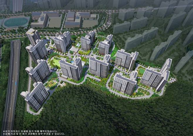 동탄 꿈의숲 자연앤데시앙 조감도