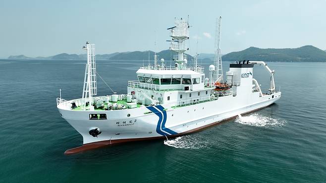 시험운항 중인 이어도2호./한국해양과학기술원(KIOST)