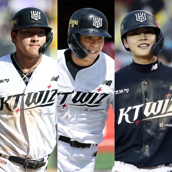 KT 안현민-권동진-박민석. KT 제공