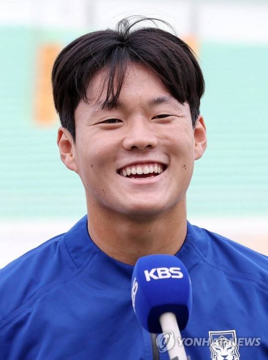 활짝 웃는 홍성민 U-20 축구대표팀 골키퍼