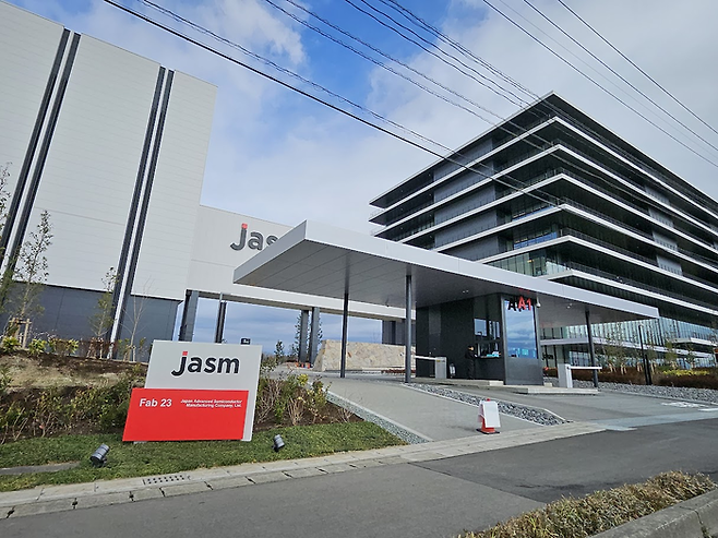 대만 TSMC가 구마모토현에 지은 파운드리 공장. [구마모토 이승훈 특파원]