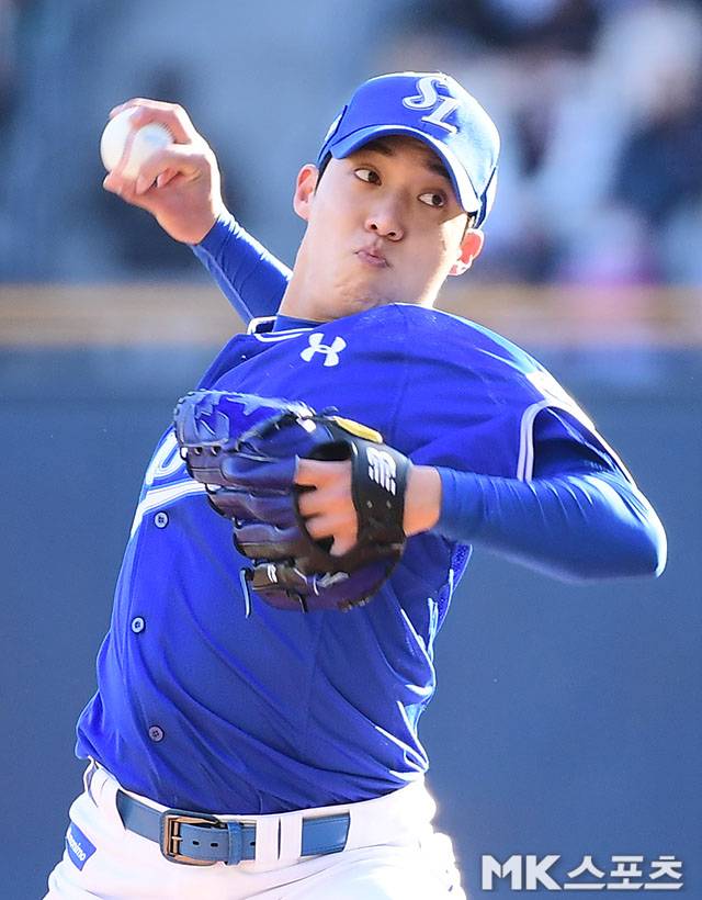 원태인은 최근 흔들리고 있는 삼성을 구할 수 있을까. 사진=김영구 기자