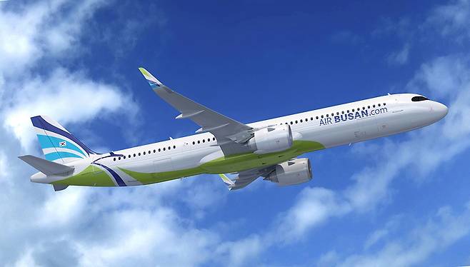 에어부산의 A321neo 항공기 [에어부산 제공]